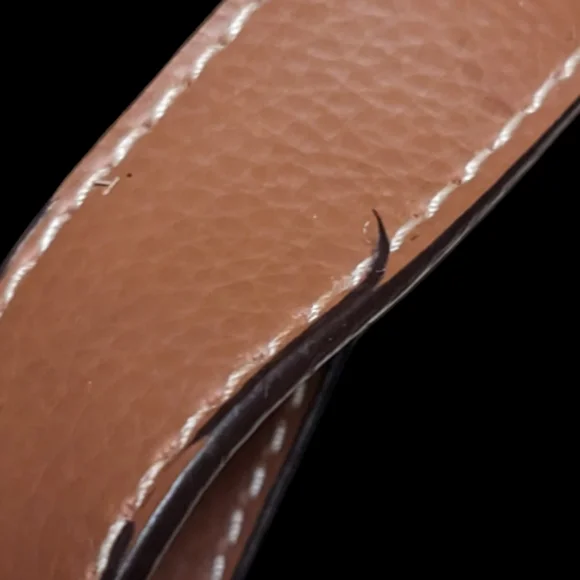 Woven Textured Tan & Brown Purse Handbag with Pockets - Picture 11 of 15